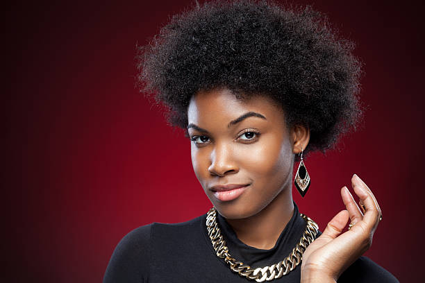 Young and beautiful black woman