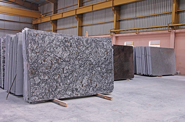 Polished Granite Floor Slabs Stacked In Warehouse Stock Photo - Download  Image Now - Granite - Rock, Block Shape, Stone Material - iStock