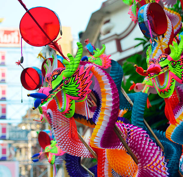 istock Colorful chinese dragon toy 519472201