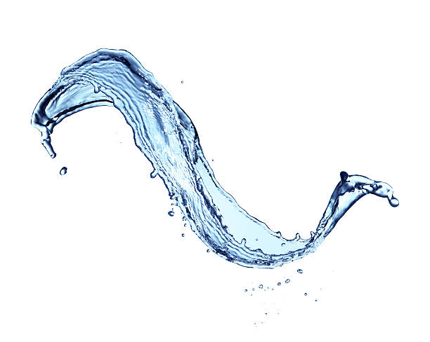 istock Blue water splash isolated on white background 519473056