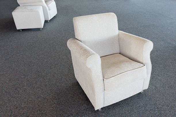 istock White second-hand chair in furniture warehouse 519473453