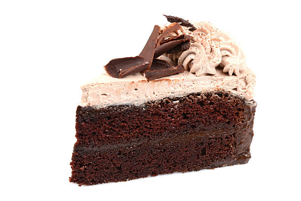 istock Chocolate Cake isolated in white background 519474387