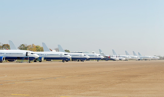 Civilian Airplanes on the ground