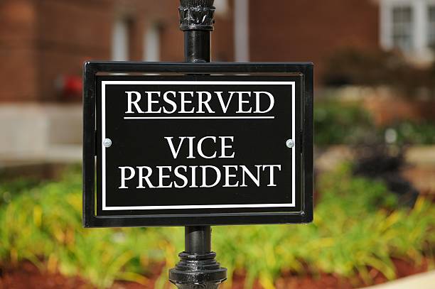 Reserved vice president stock photo