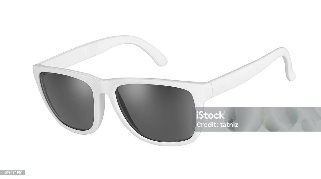 White sunglasses White sunglasses isolated on white Elegance Stock Photo