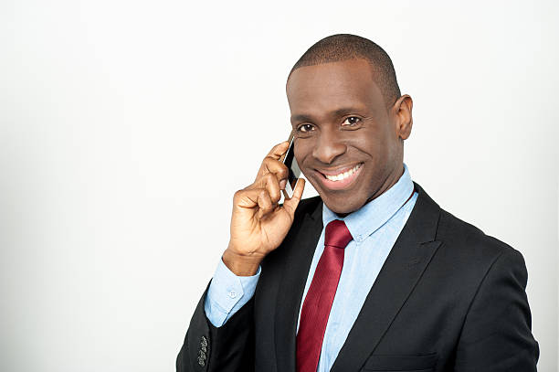 istock Male executive talking via mobile phone 519475051