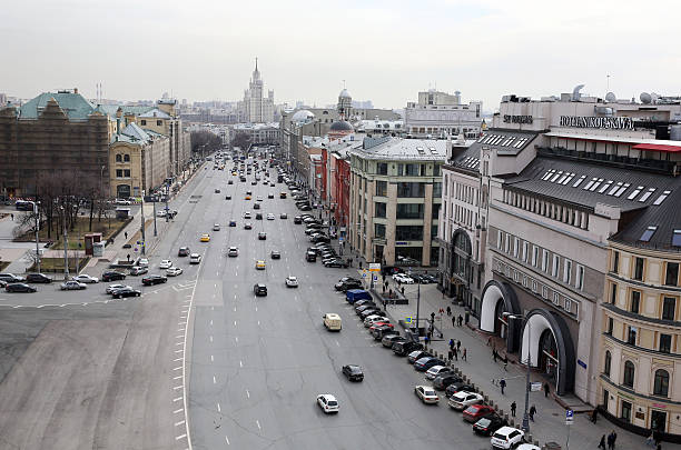 istock Moscow, Russia. Above view on Lubyanka Square 519475512