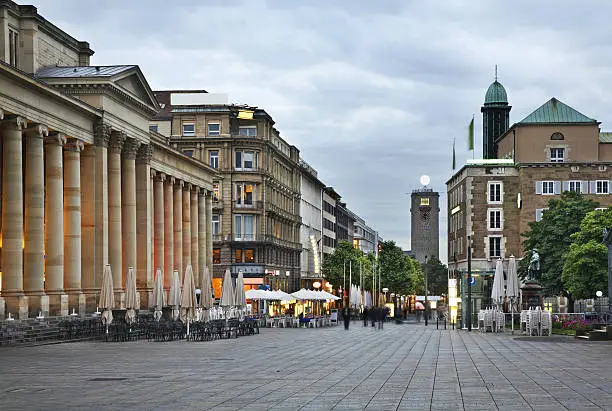 King street in Stuttgart. Germany