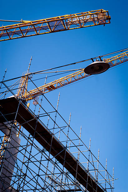 istock Details of cranes on a construction site 519475595