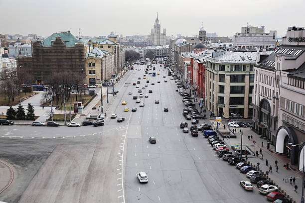 istock Moscow, Russia. Above view on Lubyanka Square 519475648
