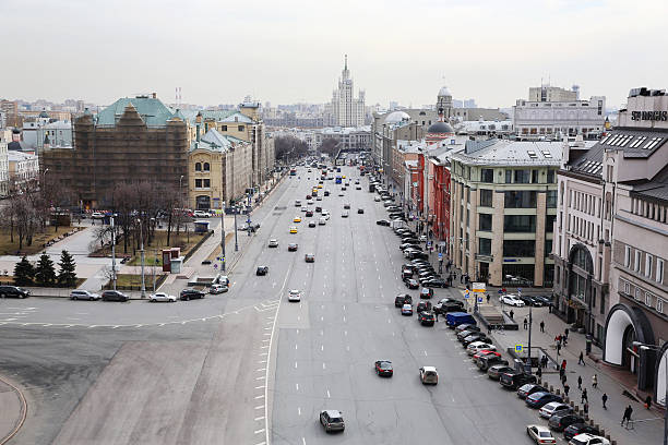 istock Moscow, Russia. Above view on Lubyanka Square 519475710