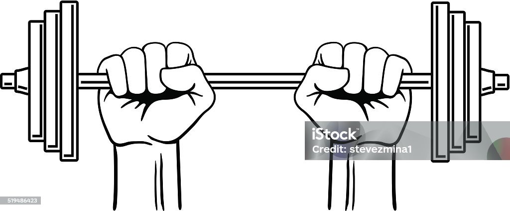 Weight Lifting Dumbbell stock vector