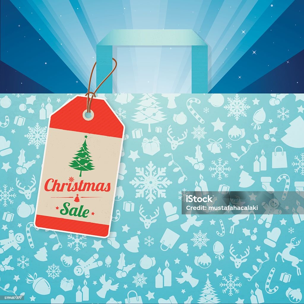 Venta etiquetas de Navidad con iconos de Navidad - arte vectorial de Adorno de navidad libre de derechos