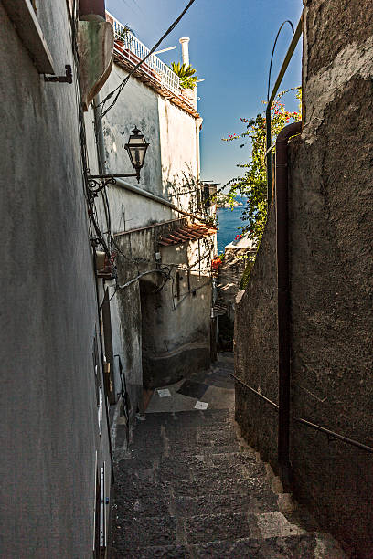 istock September 29, 2014: Positano sunset on amalfi coast. 519489473