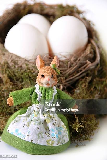 Easter Rabbit Stock Photo - Download Image Now - Animal Nest, Apron, Bird's Nest
