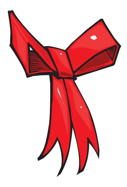 Vector illustration of Gift Bow