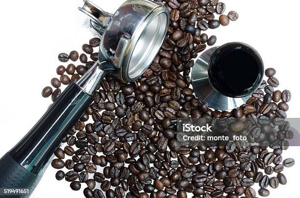 Porfilter And Tamper Coffee Machine Stock Photo - Download Image Now - Anger, Bar - Drink Establishment, Barista