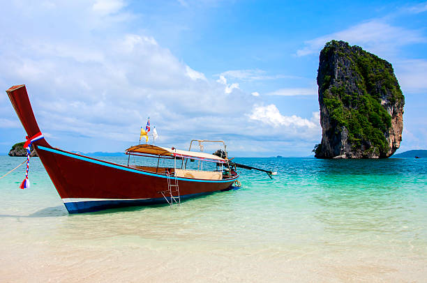 istock Thai Ship in the beautiful sea destination 519492337