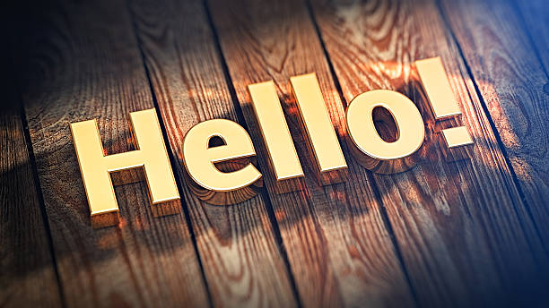 istock Word Hello on wood planks 519492982