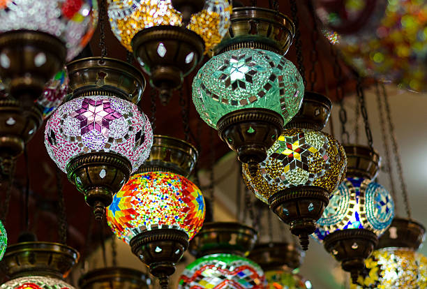 istock Mosaic hand made lamps on Istanbul bazaar 519494172