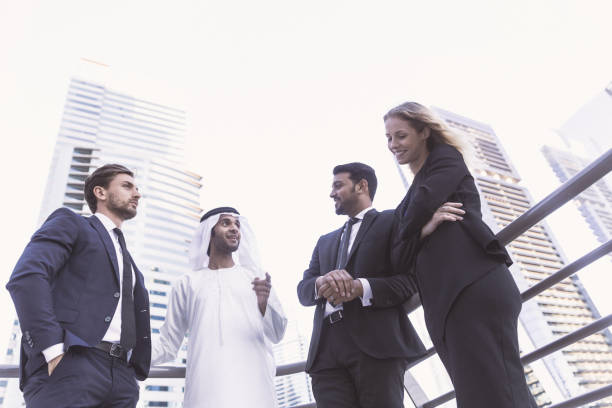 istock Emarati Businessman Discussing Middle Eastern Business Prospects 519495220