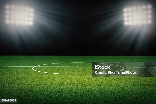 Empty Soccer Field Stock Photo - Download Image Now - Soccer Field, No People, Three Dimensional