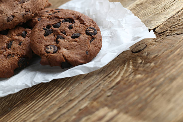 istock Cookies with chocolate chip assorted. Close up background 519497736