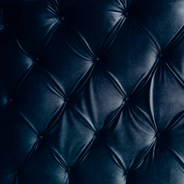 istock Black Velvet Bed head background 519504440