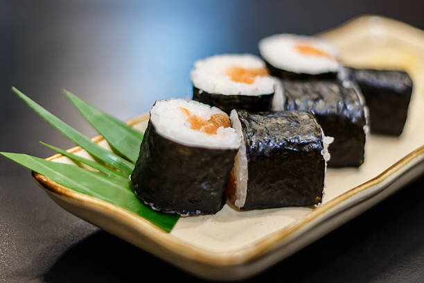 istock apanese Cuisine - Sushi (Roll syake maki) 519505283