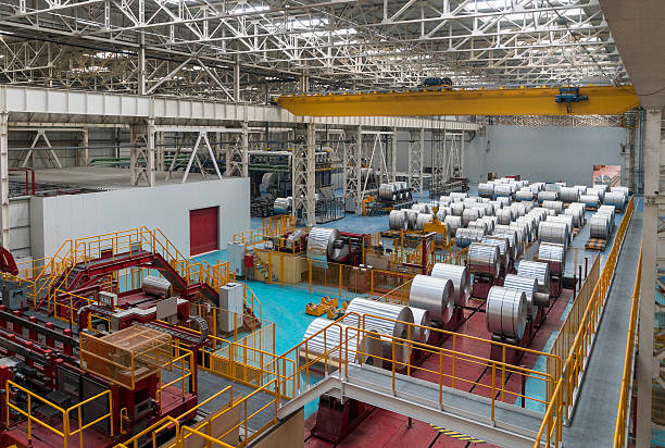 istock Large rolls of sheet aluminium 519505370