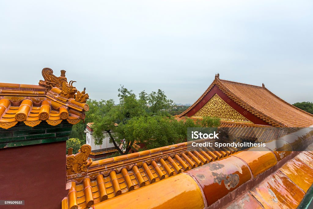 Summer Palace in Beijing Part of the ancient Imperial Summer Palace in Beijing, China Air Pollution Stock Photo