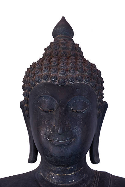 istock Face of budda on white background 519518388