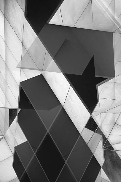 istock Double-exposure photo of black and white panels with marble texture 519520190