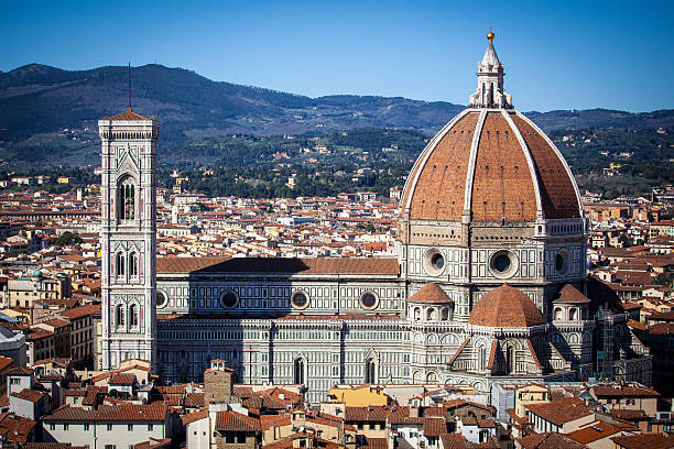 Florence Panorama in Tuscany, Italy View on Duomo in Florence, Tuscany, Italy. filippo brunelleschi stock pictures, royalty-free photos & images