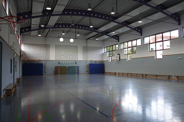 istock Fisheye shot of very small gym 519524486
