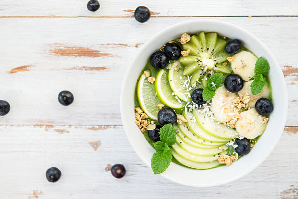 istock Healthy Green Smoothie in the Bow 519524612