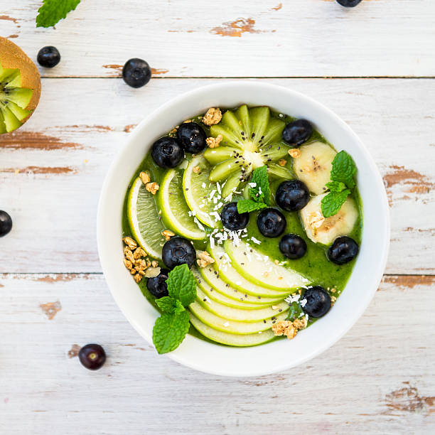istock Healthy Green Smoothie in the Bow 519524954