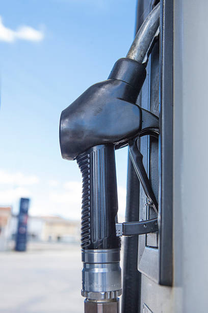istock station nozzle over blue sky 519527750