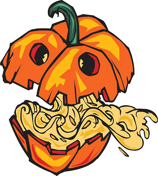 Vector illustration of Halloween Pumpkin