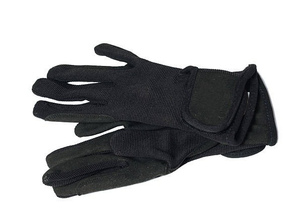 istock black economy gloves for riding  isolated on white 519531369