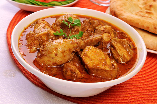 Korma Chicken Fresh and spicy chicken korma taftan stock pictures, royalty-free photos & images