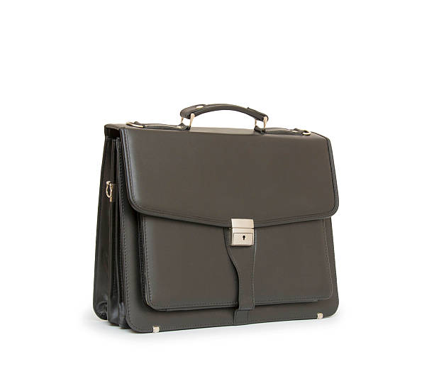 istock Business leather briefcase isolated 519533623