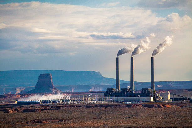 Coal Power Plant, Salt River Project: Navajo Generating Station stock photo