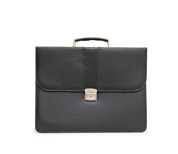 istock Business leather briefcase isolated 519546951
