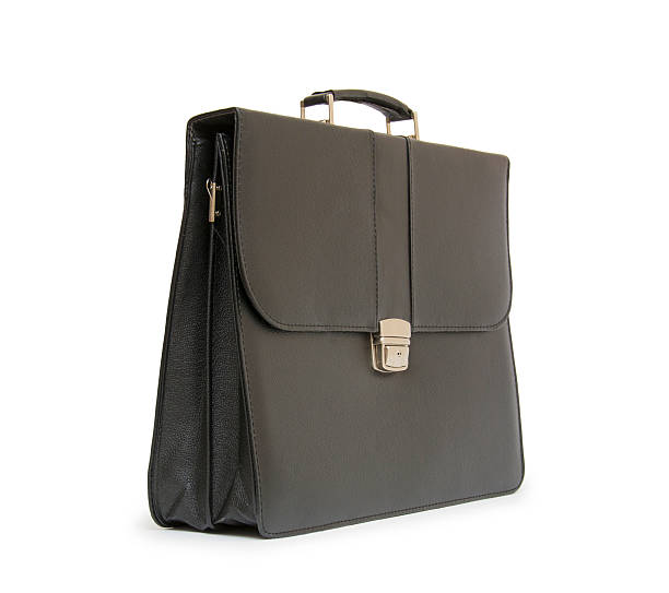 istock Business leather briefcase isolated 519546993