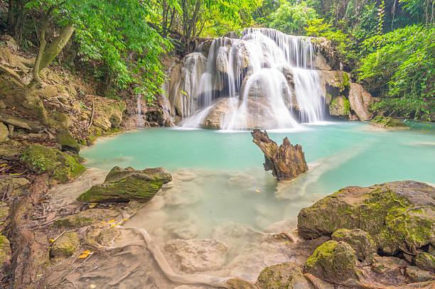 istock Third floor of Huay Mae Kamin waterfall 519547455