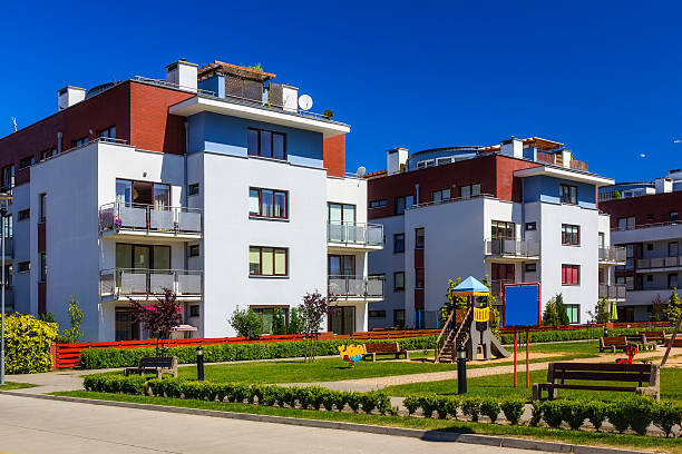 istock Modern complex of apartment buildings 519547626