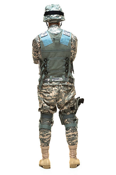 istock Back view of soldier 519550774