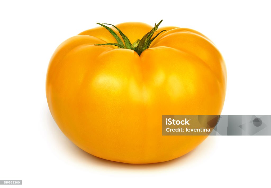 Grandes fresca tomate amarillo. - Foto de stock de Amarillo - Color libre de derechos