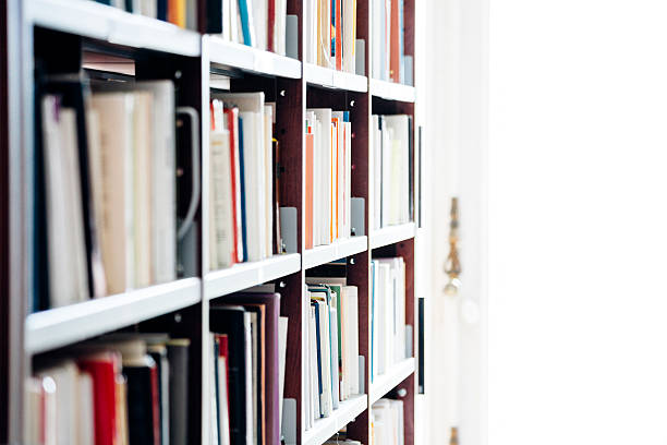 istock Many books on library bookshelf. 519555644